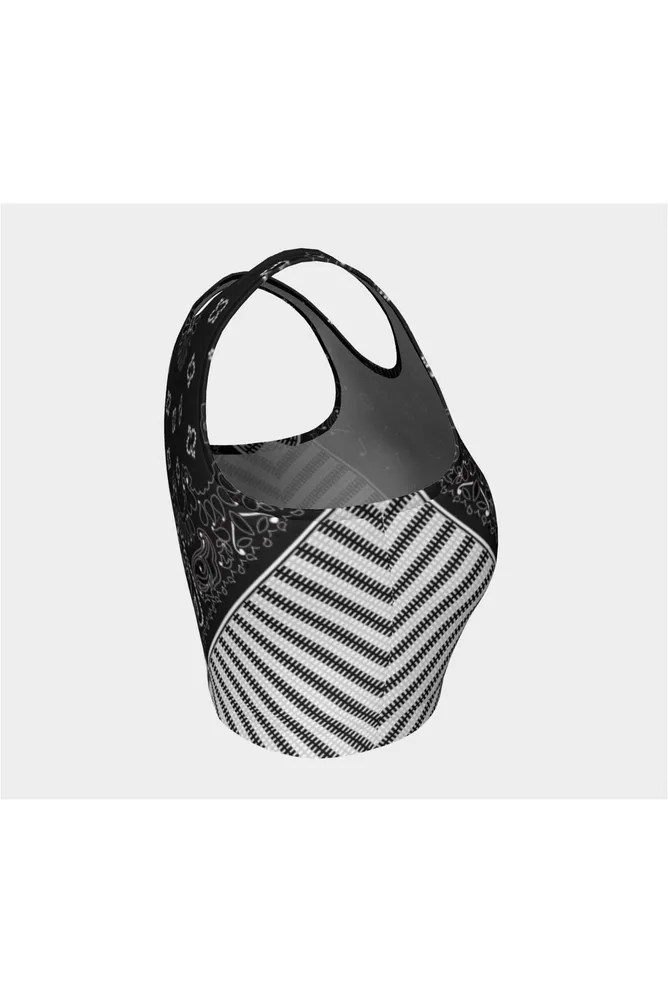 Charcoal Bandana Athletic Top
