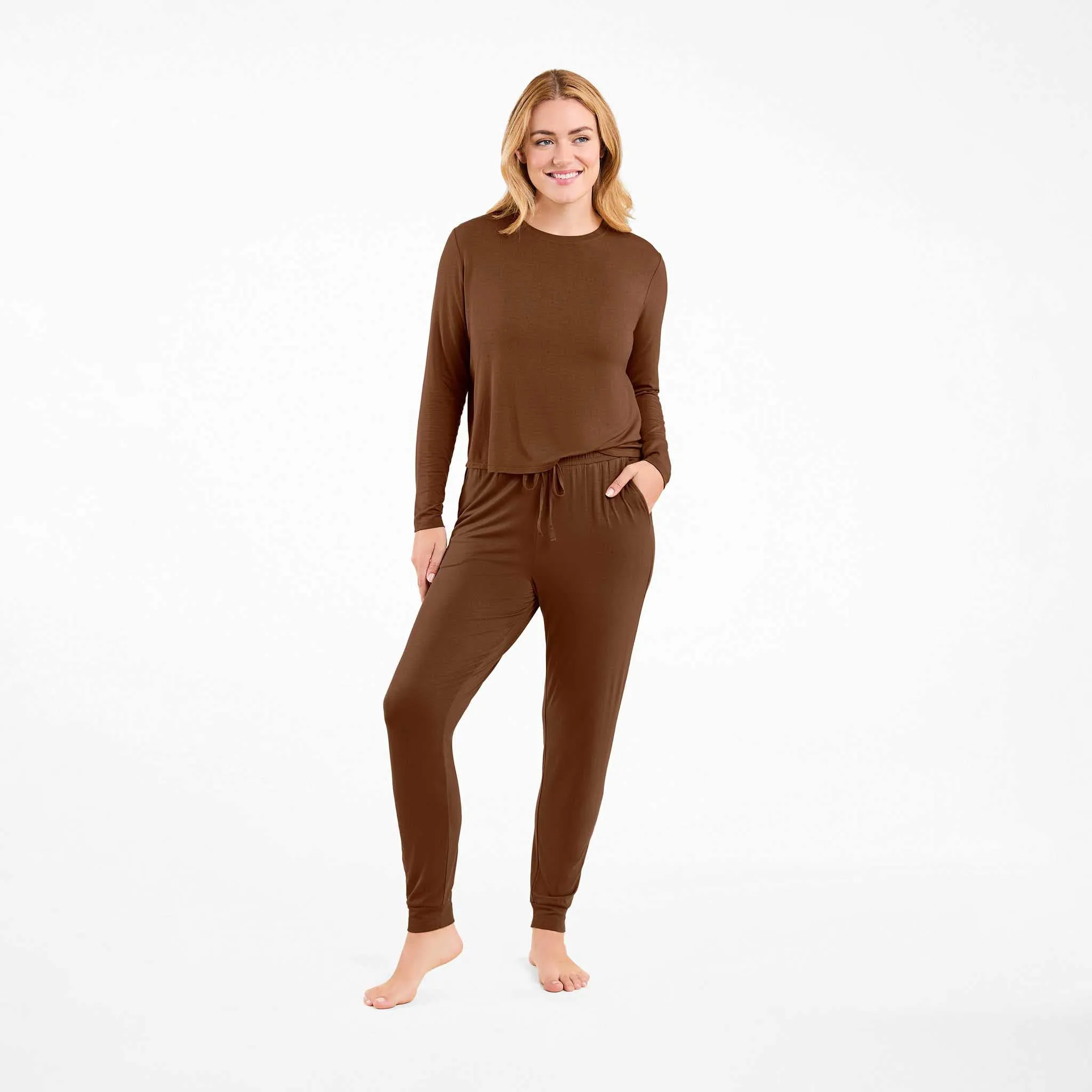 Pajama Jogger Set | Chocolate